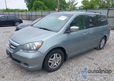 2005 Honda Odyssey Ex-L из США, поврежденный, VIN 5FNRL386X5B038143